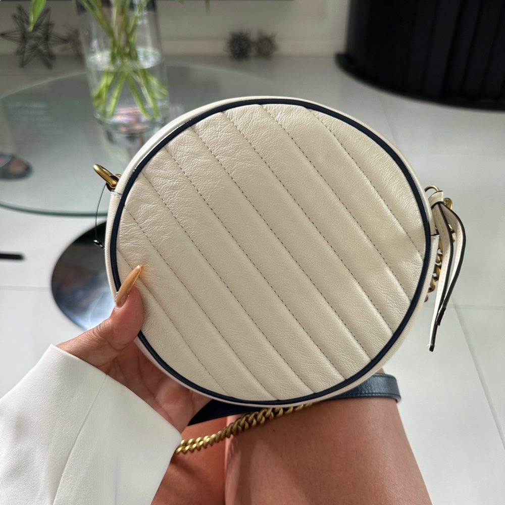 🩷🩷 Authentic New 🩷GG MARMONT MATELASSE ROUND SHOULDER BAG 🩷🩷 - Picture 12 of 13